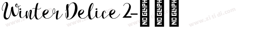 Winter Delice 2字体转换